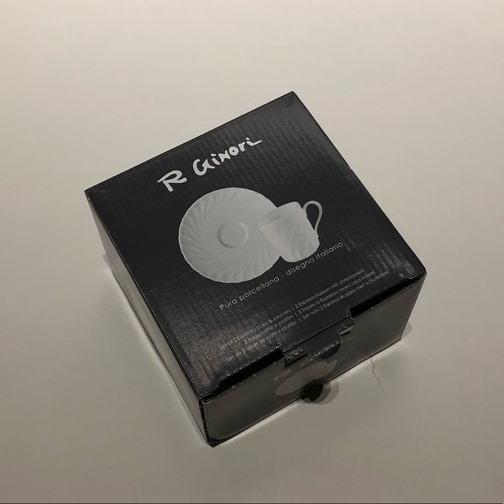 Brand New Richard Ginori Porcelain Espresso Set